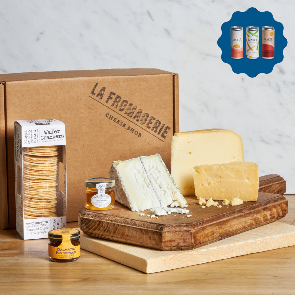 
            
                Load image into Gallery viewer, Award Winning Cheese Gift Box (Wine pairing available for CA)
            
        